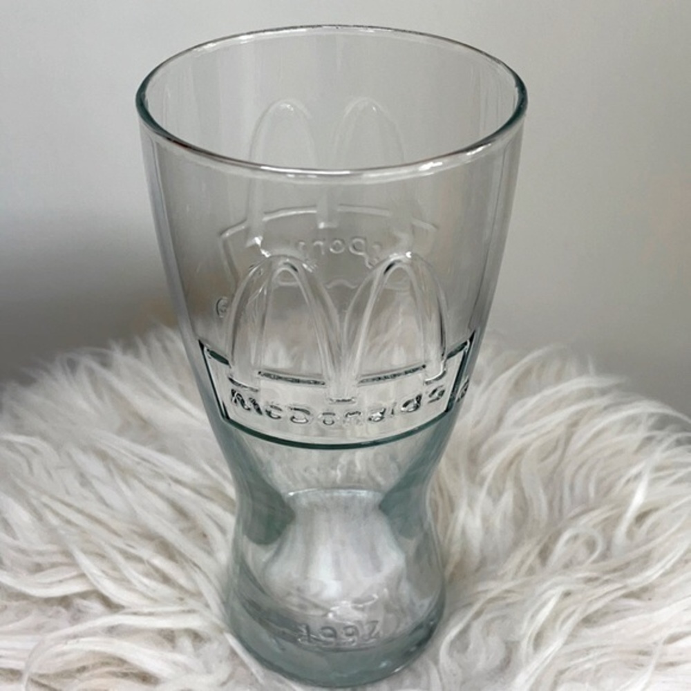 McDONALD’S | VINTAGE CIrca 1992 McDONALD’S Clear Drinking Glass